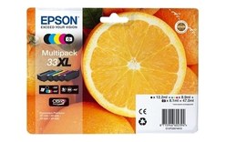 Epson 33XL/T3357 Pack 5 Cartouches Noir/couleurs C13T33574012 (Orange)