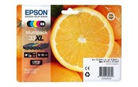 Epson 33XL/T3357 Pack 5 Cartouches Noir/couleurs C13T33574012 (Orange)