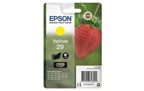 Epson 29 - Fraise Cartouche Jaune C13T29844012 (T2984)