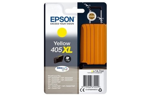 Epson 405XL - Cartouche d'encre jaune Epson Valise C13T05H44010