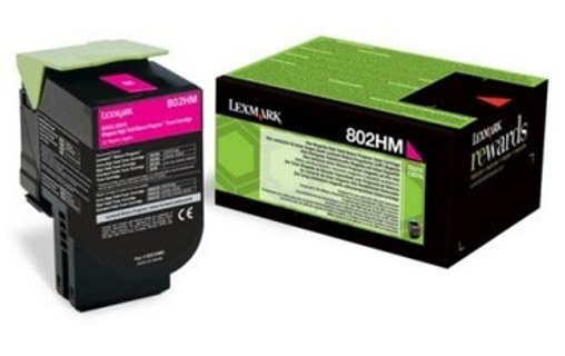 Lexmark 802H Toner Magenta 80C2HM0