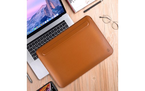 Étui et support pliable pour MacBook Pro 16" - Marron - Wiwu Skin Pro III