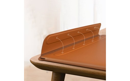Étui et support pliable pour MacBook Pro 16" - Marron - Wiwu Skin Pro III