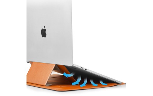 Étui et support pliable pour MacBook Pro 16" - Marron - Wiwu Skin Pro III