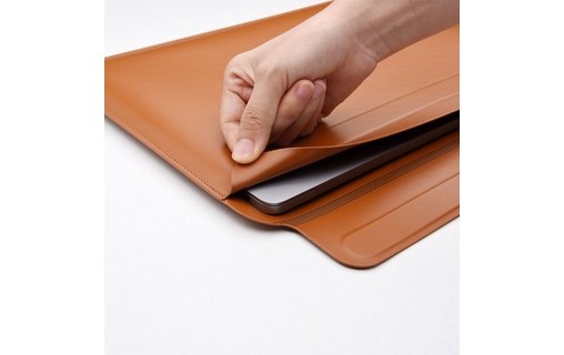 Étui et support pliable pour MacBook Pro 16" - Marron - Wiwu Skin Pro III