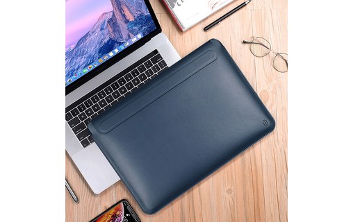 Étui et support pliable pour MacBook Pro 14" - Bleu - Wiwu Skin Pro III