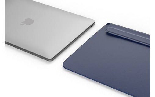 Étui et support pliable pour MacBook Pro 14" - Bleu - Wiwu Skin Pro III