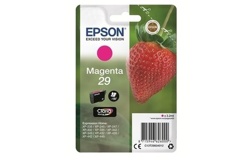 Epson 29 - Fraise Cartouche Magenta C13T29834012 (T2983)