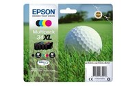 Epson 34XL C13T34764010 Pack 4 Cartouches Noir/couleurs (Balle de Golf)