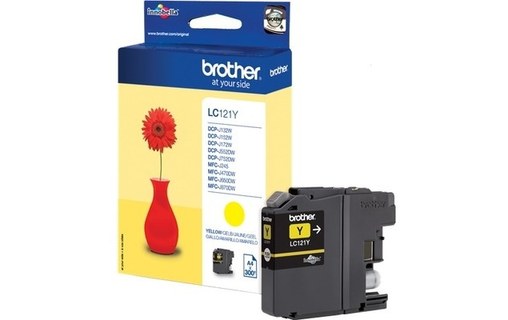 Brother LC-121 Cartouche Jaune LC121Y (Pot de fleur)