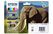 Epson 24XL C13T24384011 Pack 6 Cartouches Noir et couleurs (Elephant)