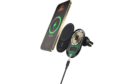 Chargeur voiture compatible MagSafe pour iPhone - Adam Elements Omnia C2 Noir