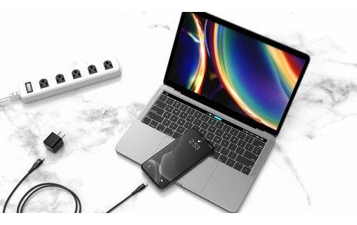 Câble USB-C / Lightning avec indicateur de charge - Adam Elements PeAk II C120i