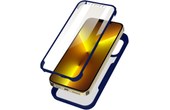 Coque 360° pour iPhone 13 Pro Max Dos Rigide Protection Écran Contour bleu