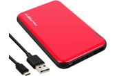 Batterie de secours Universel Port USB 2.1A 5000 mAh Fast Charge Akashi - Rouge