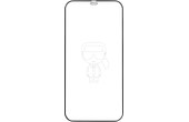 Verre Trempé iPhone 12 Pro Max 9H Résistant Logo Karl Lagerfeld Contour Noir