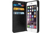 Étui iPhone 6 , iPhone 6s en simili cuir et finition surpiqué - Noir