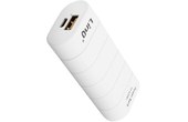 Batterie de secours Universel Chargeur Externe USB 1A 6000mAh LinQ - Blanc