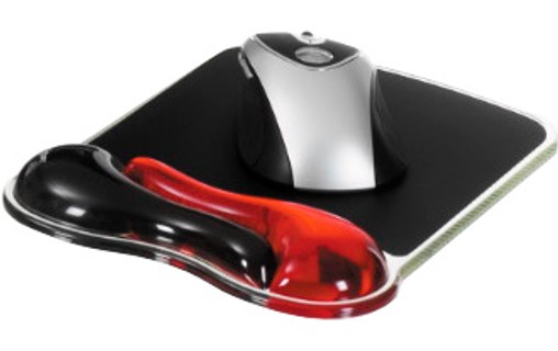 KENSINGTON tapis souris Rouge/Noir Duo Gel Wave