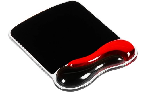 KENSINGTON tapis souris Rouge/Noir Duo Gel Wave