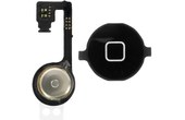 Bouton Home Complet avec nappe de connexion pour Apple iPhone 4S Noir