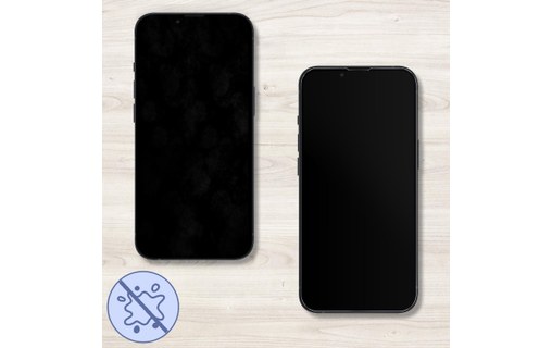 2 Films iPhone 13 et 13 Pro Verre Trempé 9H Bords Biseautés Akashi transparent