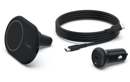 Support voiture MagSafe iPhone avec chargeur allume-cigare - Belkin BOOST CHARGE
