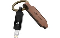 Clé USB-A et Lightning 256 Go pour iPhone & iPad - iKlips DUO+ Noir