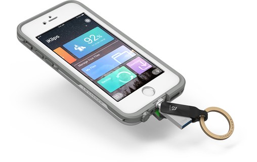 Clé USB-A et Lightning 128 Go pour iPhone & iPad - iKlips DUO+ Noir