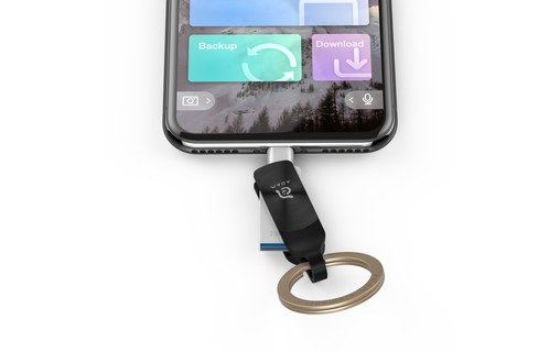 Clé USB-A et Lightning 256 Go pour iPhone & iPad - iKlips DUO+ Noir