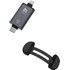 Clé USB-C et Lightning 128 Go pour iPhone & iPad - iKlips C Gris sidéral