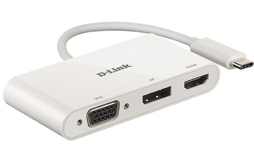 D-Link DUB-V310 station d'accueil Avec fil USB 3.2 Gen 1 (3.1 Gen 1) Type-C Blan
