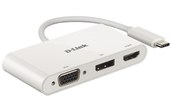 D-Link DUB-V310 station d'accueil Avec fil USB 3.2 Gen 1 (3.1 Gen 1) Type-C Blan
