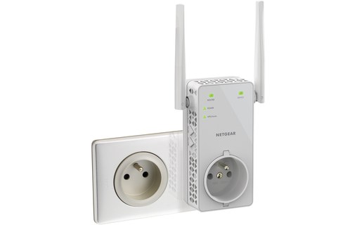 Netgear EX6130 Émetteur réseau Blanc 10, 100 Mbit/s