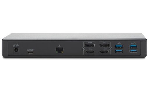 Kensington SD4750P Station d’accueil USB-C & USB-A avec 2 sorties 4K, chargeur 8