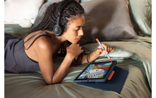 Logitech Rugged Combo 3 Touch EDU Bleu Smart Connector ĄŽERTY Français