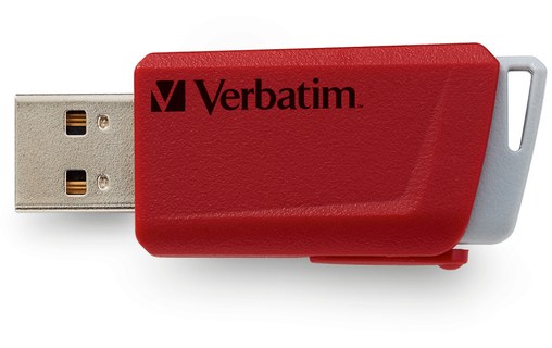 Lot de 3 Clé USB Verbatim Store 'n' Click 16 Go - Bleu, Rouge, Jaune - USB 3.2