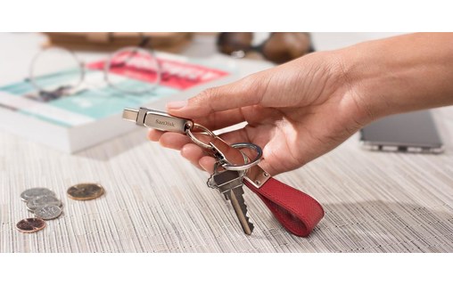 Clé USB-C et USB-A SanDisk Ultra Dual Drive Luxe 256 Go - Métal - USB 3.2
