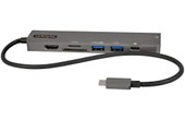 StarTech.com Adaptateur Multiport USB-C - USB Type C vers HDMI 2.0 4K 60Hz, Alim