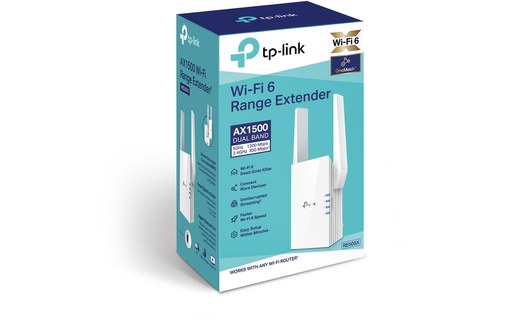 Répéteur WiFi 6 TP LINK RE505X - Bi-bande 1200 Mbit/s