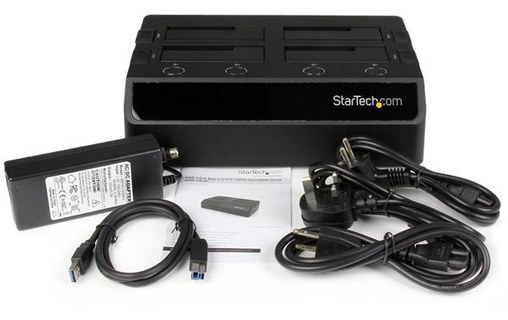StarTech.com Station d'accueil USB 3.0 pour 4 disques durs SATA III 2,5"/3,5" 6G