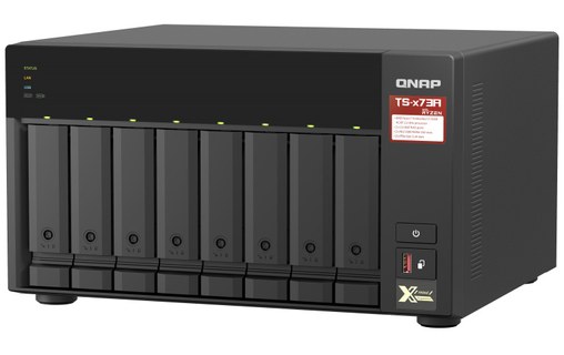 QNAP TS-873A-8G serveur de stockage NAS Tower Ethernet/LAN Noir V1500B