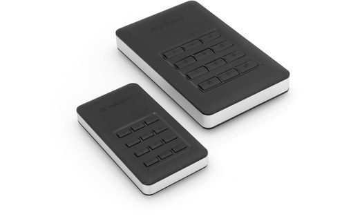 Verbatim Store 'n' Go Secure 256 Go - Argent, Noir - SSD externe USB-C - 53402