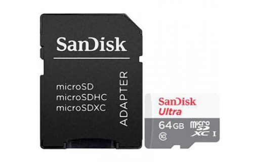 Carte microSDXC SanDisk Ultra Lite 64 Go, UHS-I