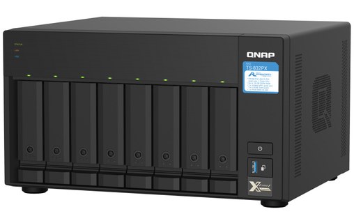QNAP TS-832PX NAS Tower Ethernet/LAN Aluminium, Noir AL324