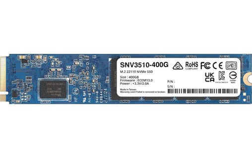 Synology SNV3510 400 Go - SSD M.2 22110 NVMe PCIe 3.0 pour NAS