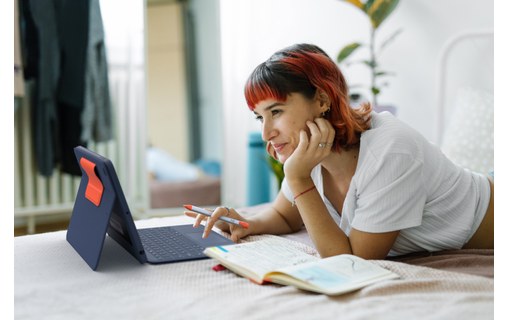 Logitech Rugged Combo 3 Touch EDU Bleu Smart Connector ĄŽERTY Français