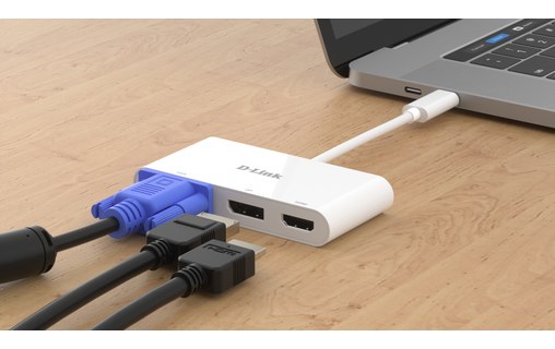 D-Link DUB-V310 station d'accueil Avec fil USB 3.2 Gen 1 (3.1 Gen 1) Type-C Blan