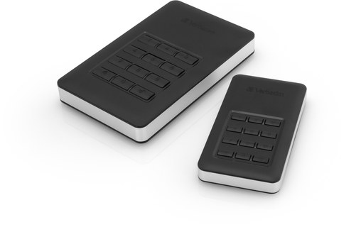 Verbatim Store 'n' Go Secure 256 Go - Argent, Noir - SSD externe USB-C - 53402