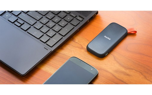 SanDisk Portable 480 Go - Noir - SSD externe USB-C